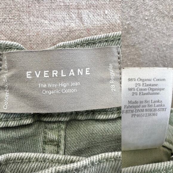 Everlane The Way High jeans size 28 Regular Archroma Aqua Gray (light green)‎ - Picture 7 of 16
